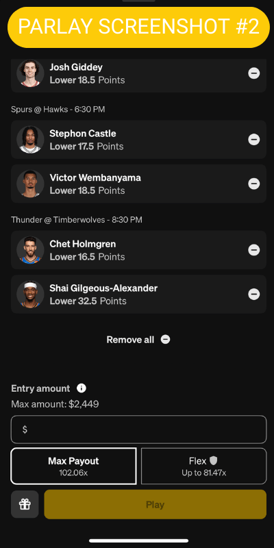 Sample parlay screenshot bottom half